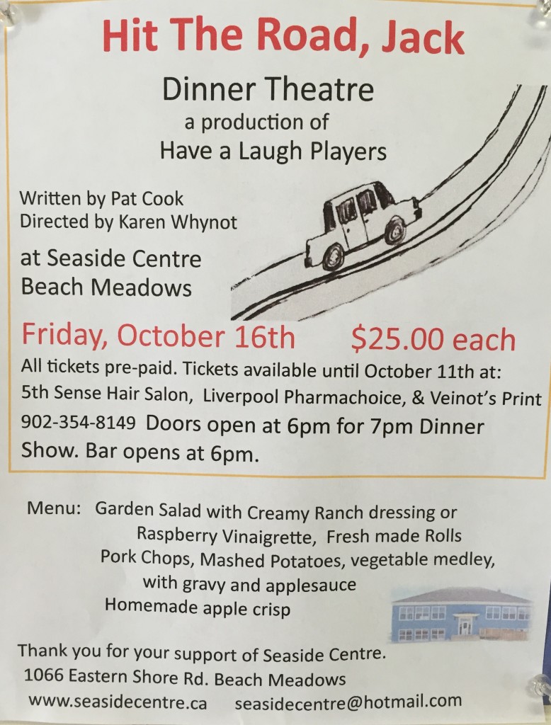 20151016 Dinner Theater, Beach Meadows