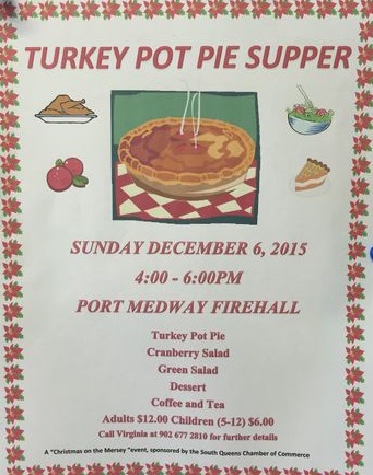 20151206 Turkey Pot Pie Supper, Port Medway