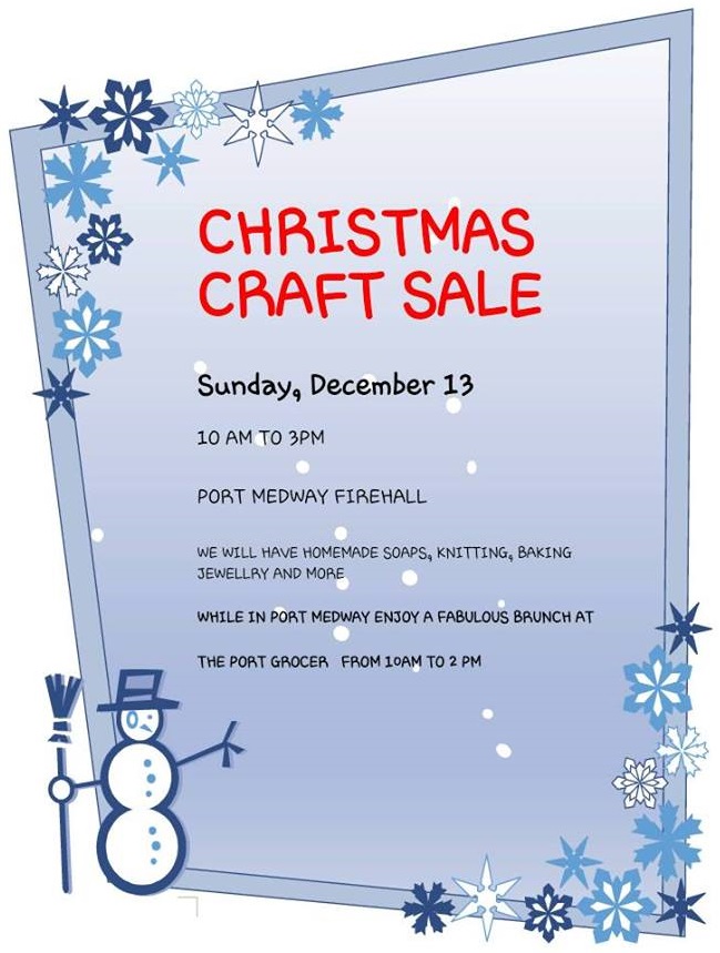 20151213 Christmas Craft Sale, Port Medway