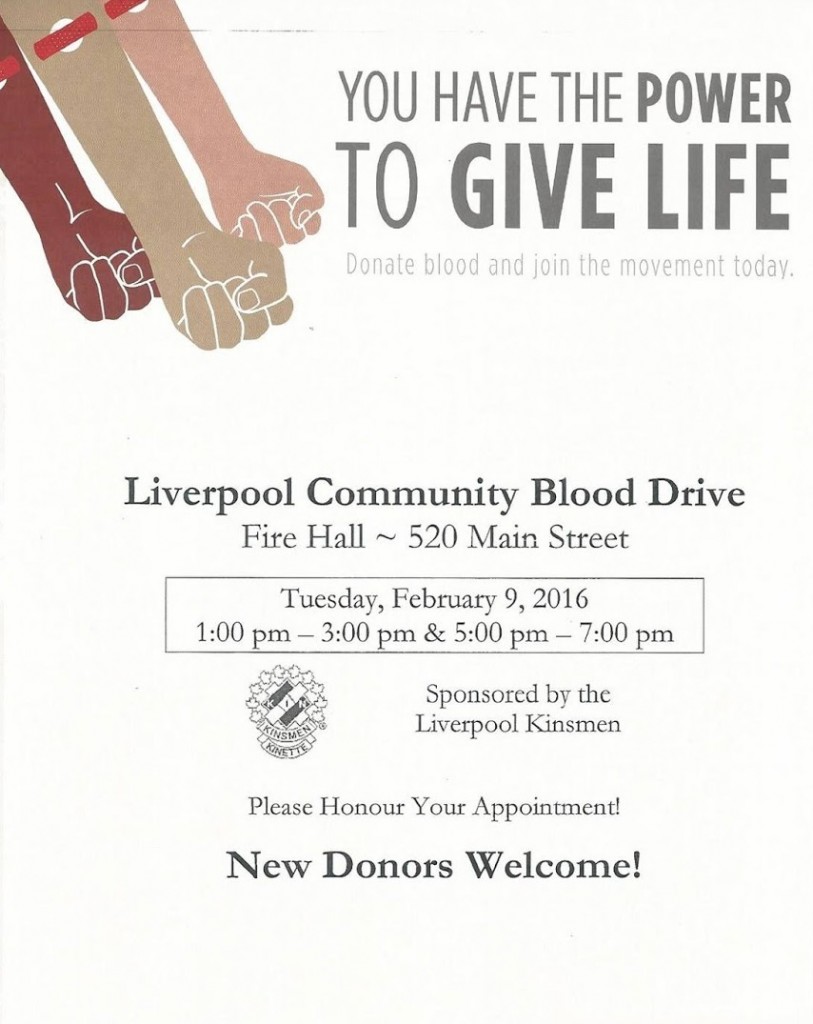 20160209 Liverpool Community Blood Drive