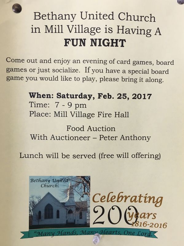 20170225 Fun Night, Mill Village